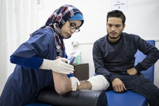 fysiotherapie Al Awda-ziekenhuis Gaza