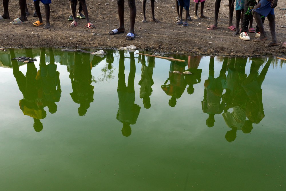 Slechte leefomstandigheden in het vluchtelingenkamp in Zuid-Soedan, zorgden voor uitbraken van hepatitis E. De SWOT kan die nu voorkomen.©Peter Caton