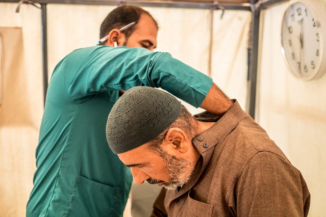 Medische behandeling in Ain Issa camp