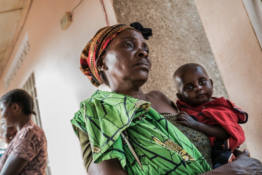 Mashanga en haar kleinzoon zijn afgereisd naar de kliniek in Tshikapa, in de regio Kasai in DR Congo