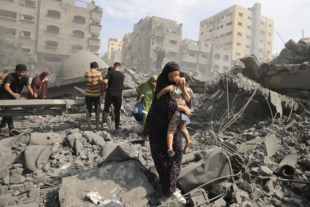 Vrouw en kind in Gaza